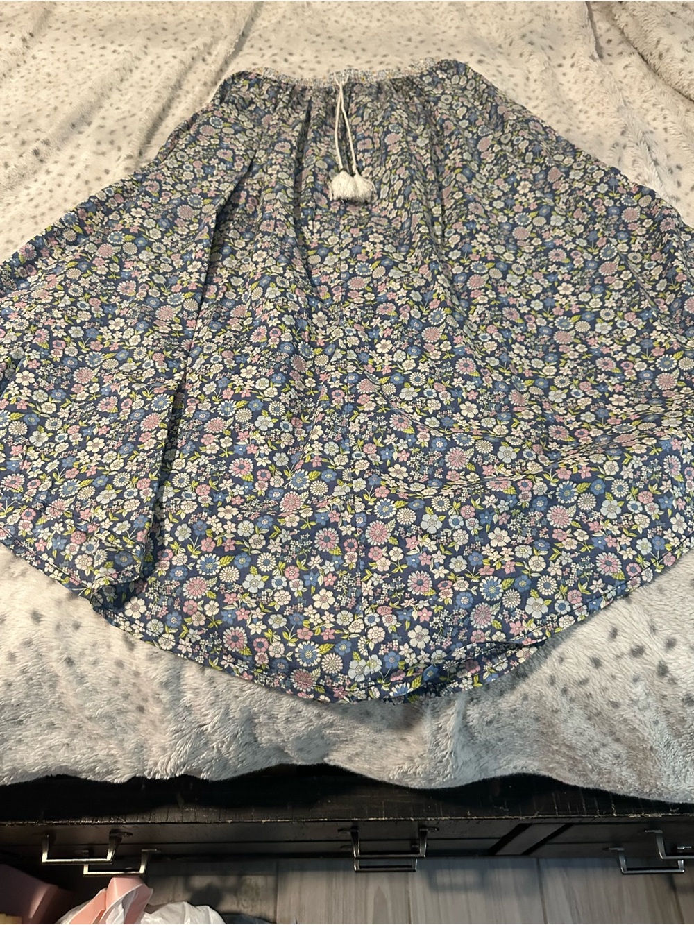 American Eagle Outfitters Blue Floral Skater Skirt